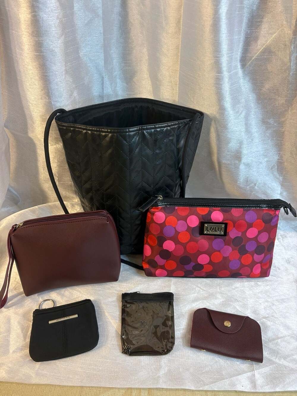 Lulu by Lulu Guinness Cosmetic Bag Bundle with Tote and Pouches